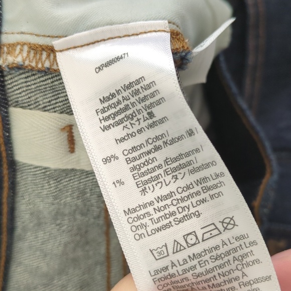 Madewell '90s Straight High Rise Classic Dark Blue Straight Leg Women's Jeans 28 - Picture 12 of 12